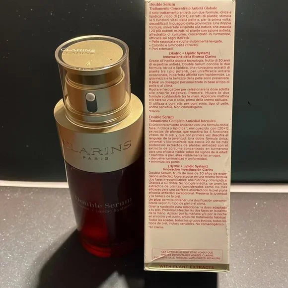 Clarins Double Serum Complete Age Control Concentrate 75 ml./ 2.5 oz. New in Box - Picture 8 of 10